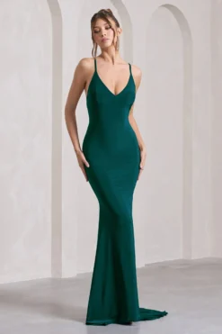 Lucky Number | Bottle Green Cross Back Fishtail Maxi Dress 8 Lucky Number | Bottle Green Cross Back Fishtail Maxi Dress -Stylixon Sales Store WB CL124604101 LuckyNumberPlumCrossBackFishtailMaxiDress1 235cd218 50fa 4288 80e3 d2b89c809da5 scaled