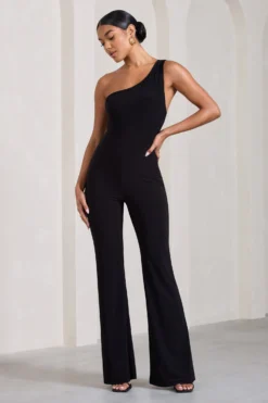In The Dark | Black Sleeveless Asymmetric Flared-Leg Jumpsuit 8 In The Dark | Black Sleeveless Asymmetric Flared-Leg Jumpsuit -Stylixon Sales Store WB CL128840002 InTheDark BlackSleevelessAsymmetricFlared LegJumpsuit0 074a0d71 c8e9 48f0 bbe2 d815b9b71695 scaled