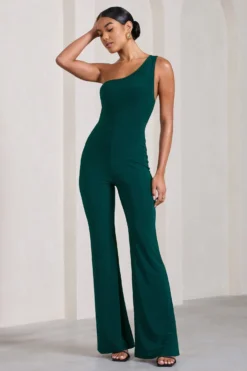In The Dark | Bottle Green Sleeveless Asymmetric Flared-Leg Jumpsuit 8 In The Dark | Bottle Green Sleeveless Asymmetric Flared-Leg Jumpsuit -Stylixon Sales Store WB CL128840002 InTheDark BottleGreemSleevelessAsymmetricFlared LegJumpsuit1 a5884559 b14e 4ba8 a257 f38b499b5775 scaled