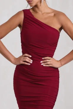 The Limelight | Berry Asymmetric Ruched Fishtail Maxi Dress 7 The Limelight | Berry Asymmetric Ruched Fishtail Maxi Dress -Stylixon Sales Store WB CL128866158 TheLimelightBerryAsymmetricRuchedFishtailMaxiDress4 scaled