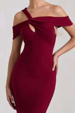 Captivating | Berry Red Strappy Asymmetric Cut-Out Maxi Dress 6 Captivating | Berry Red Strappy Asymmetric Cut-Out Maxi Dress -Stylixon Sales Store WB CL130000037 CaptivatingBerryRedStrappyAsymmetricCut OutMaxiDress2 scaled