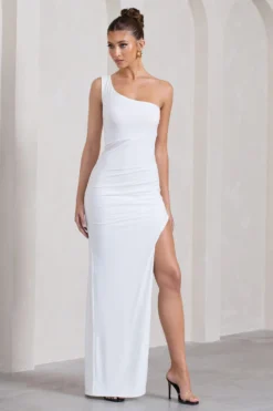 My Night | White Asymmetric Sleeveless Cut-Out Split Maxi Dress -Stylixon Sales Store WB CL130014005 MyNightWhiteAsymmetricSleevelessCut OutSplitMaxiDress3 scaled