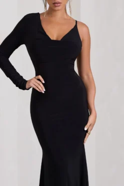 At Dusk | Black One-Sleeved Cowl-Neck Fishtail Maxi Dress 7 At Dusk | Black One-Sleeved Cowl-Neck Fishtail Maxi Dress -Stylixon Sales Store WB HR CL130018002 AtDuskBlackOne SleevedCowl NeckFishtailMaxiDress5 6e430308 577f 49fd 8fca d21842542fd6 scaled